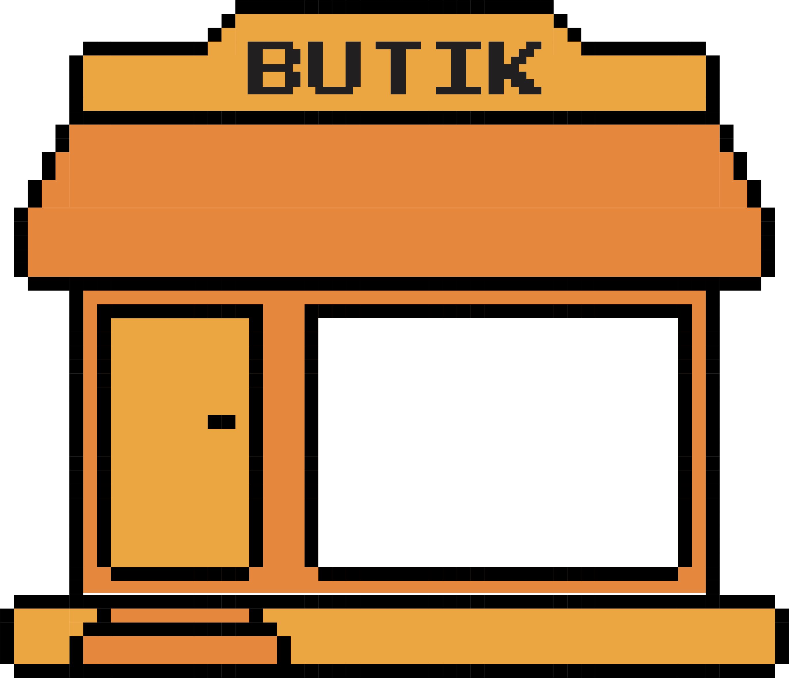 pixeleret butik
